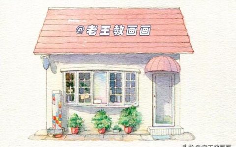 铅笔淡彩画风景画步骤初中（铅笔淡彩画风景画步骤图片）