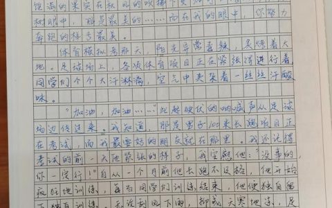 初三语文作文优秀范文，初三语文作文优秀范文600字！